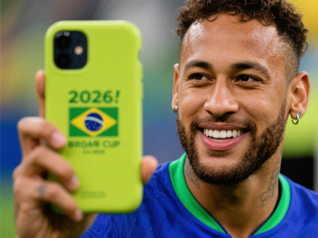 内马尔手机壳文字曝光:目标直指2026世界杯 内马尔手机壳文字曝光:目标直指2026世界杯